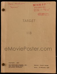 9d330 TARGET TV revised draft script February 18, 1958, written by Stuart Jerome, The Last Stop!