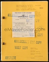 9d333 TEA & SYMPATHY script March 12, 1956, screenplay by Robert Anderson!