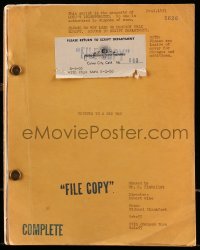 9d345 TRIBUTE TO A BAD MAN revised draft script May 4, 1955, screenplay by Michael Blankfort!