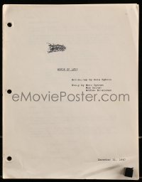9d360 WHEN HARRY MET SALLY script December 31, 1987, early screenplay by Ephron as Words of Love!