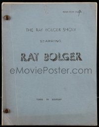9d361 WHERE'S RAYMOND TV script 1954 later known as The Ray Bolger Show, Angel in Disguise!