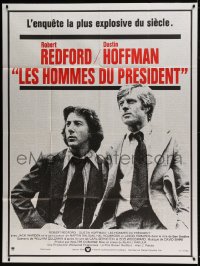 9f614 ALL THE PRESIDENT'S MEN French 1p 1976 Dustin Hoffman & Redford as Woodward & Bernstein!