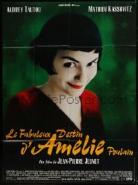 9f616 AMELIE French 1p 2001 Jean-Pierre Jeunet, great close up of Audrey Tautou by Laurent Lufroy!