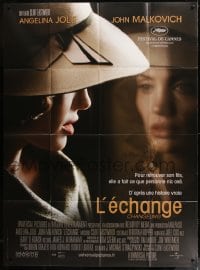 9f676 CHANGELING French 1p 2008 close up of Angelina Jolie by reflection, Clint Eastwood directed!
