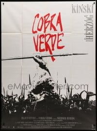 9f684 COBRA VERDE French 1p 1987 Werner Herzog, Klaus Kinski as most feared bandit in Africa!
