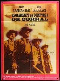 9f761 GUNFIGHT AT THE O.K. CORRAL French 1p R1970s Burt Lancaster, Kirk Douglas, Sturges directed!