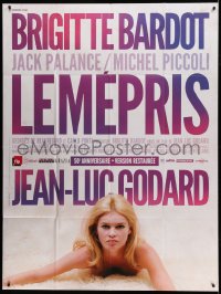 9f821 LE MEPRIS French 1p R2013 Jean-Luc Godard, different image of sexy naked Brigitte Bardot!