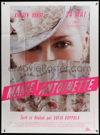 9f842 MARIE ANTOINETTE advance French 1p 2006 Kirsten Dunst hiding face, directed by Sofia Coppola