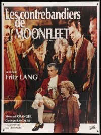 9f859 MOONFLEET French 1p R1990s Fritz Lang, Stewart Granger, George Sanders, different image!