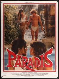 9f884 PARADISE French 1p 1982 sexy young Phoebe Cates & Willie Aames on tropical island!