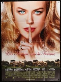 9f944 STEPFORD WIVES French 1p 2004 huge close-up of sexy Nicole Kidman over neighborhood!