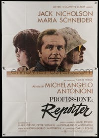 9f256 PASSENGER Italian 2p 1975 Antonioni, different image of Jack Nicholson & Maria Schneider!