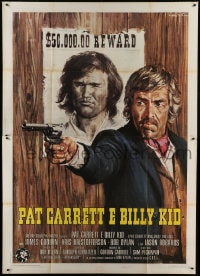 9f257 PAT GARRETT & BILLY THE KID Italian 2p 1973 Peckinpah, Kristofferson, Coburn, Ciriello art!