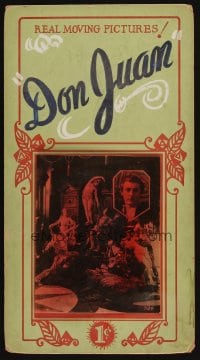 9f084 DON JUAN 11x20 Mutoscope card 1920s John Barrymore as the great lover, rare & different!