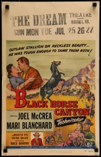 9f304 BLACK HORSE CANYON WC 1954 Joel McCrea, Mari Blanchard, outlaw stallion or reckless beauty!