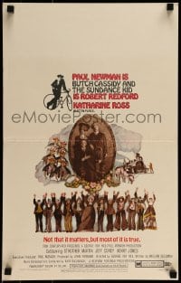 9f314 BUTCH CASSIDY & THE SUNDANCE KID WC 1970 Paul Newman, Robert Redford, Katharine Ross!