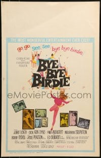 9f315 BYE BYE BIRDIE WC 1963 cool artwork of sexy Ann-Margret dancing, Dick Van Dyke, Janet Leigh