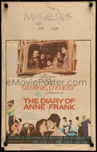 9f340 DIARY OF ANNE FRANK WC 1959 Millie Perkins as Jewish girl in hiding in World War II!