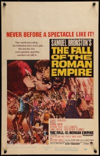 9f347 FALL OF THE ROMAN EMPIRE WC 1964 Anthony Mann, Sophia Loren, different montage of top cast!