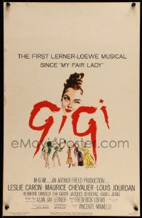 9f367 GIGI WC 1958 art of winking Leslie Caron, Best Director & Best Picture winner!
