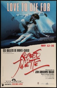9f564 ROMEO ET JULIETTE stage play WC 1990s ballet from William Shakespeare's play!