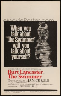 9f484 SWIMMER WC 1968 Burt Lancaster, directed by Frank Perry, will you talk about yourself?