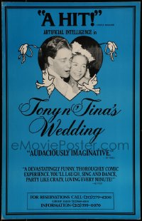 9f570 TONY N' TINA'S WEDDING stage play WC 1985 a traditional Italian-American marriage!