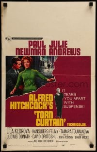 9f500 TORN CURTAIN WC 1966 Paul Newman, Julie Andrews, Alfred Hitchcock tears you apart w/suspense!