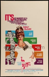 9f517 WOMAN TIMES SEVEN WC 1967 sexy Shirley MacLaine, naughty as a pink lace nightgown!