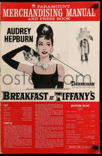 9f010 BREAKFAST AT TIFFANY'S pressbook 1961 great images & art of sexy Audrey Hepburn, classic!