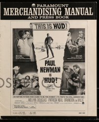 9f025 HUD pressbook 1963 great images of Paul Newman & Patricia Neal, Martin Ritt classic!