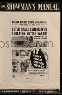 9f029 IT CAME FROM OUTER SPACE 2D pressbook 1953 Jack Arnold classic sci-fi, Ray Bradbury
