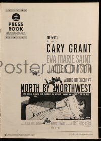 9f039 NORTH BY NORTHWEST pressbook 1959 Alfred Hitchcock classic with Cary Grant & Eva Marie Saint!