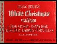 9f056 WHITE CHRISTMAS pressbook 1954 Bing Crosby, Danny Kaye, Clooney, Vera-Ellen, musical classic!