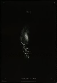 9g116 ALIEN COVENANT style A int'l teaser DS 1sh 2017 Scott, Fassbender, drooling close-up, run!