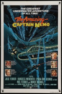 9g125 AMAZING CAPTAIN NEMO int'l 1sh 1978 sci-fi art of divers in the greatest underwater adventure!