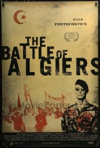 9g176 BATTLE OF ALGIERS 1sh R2003 Gillo Pontecorvo's La Battaglia di Algeri, war image!