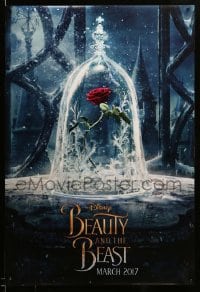 9g179 BEAUTY & THE BEAST teaser DS 1sh 2017 Walt Disney, great image of The Enchanted Rose!