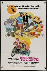 9g183 BEDKNOBS & BROOMSTICKS 1sh R1979 Walt Disney, Angela Lansbury, great cartoon art!