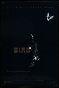 9g196 BIRD 1sh 1988 directed by Clint Eastwood, biography of jazz legend Charlie Parker!