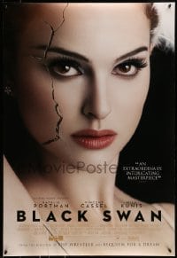 9g202 BLACK SWAN style F int'l DS 1sh 2010 image of cracked ballet dancer Natalie Portman!