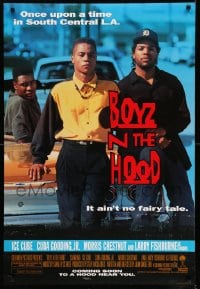 9g217 BOYZ N THE HOOD int'l advance DS 1sh 1991 Cuba Gooding Jr., Ice Cube, John Singleton!