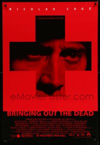 9g221 BRINGING OUT THE DEAD advance DS 1sh 1999 paramedic Nicolas Cage, Arquette, Martin Scorsese!
