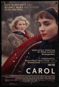 9g234 CAROL DS 1sh 2015 Todd Haynes, great images of Academy nominees Cate Blanchett and Rooney Mara