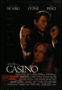 9g237 CASINO int'l DS 1sh 1995 Martin Scorsese, Robert De Niro & Stone, Joe Pesci, cast image!