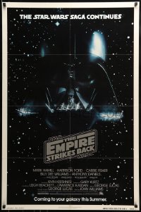 9g052 EMPIRE STRIKES BACK NSS style advance 1sh 1980 George Lucas classic, Darth Vader in space!