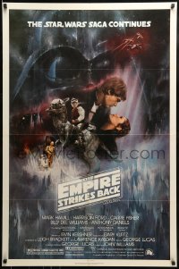 9g050 EMPIRE STRIKES BACK NSS style 1sh 1980 classic Gone With The Wind style art by Roger Kastel!