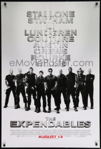 9g331 EXPENDABLES advance 1sh 2010 Sylvester Stallone, Jason Statham, Jet Li, image of top cast!