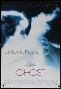 9g384 GHOST 1sh 1990 classic romantic close up of spirit Patrick Swayze & sexy Demi Moore!