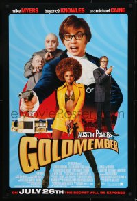 9g397 GOLDMEMBER advance DS 1sh 2002 Mike Myers as Austin Powers, Michael Caine, Beyonce Knowles!
